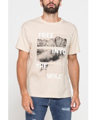 T-SHIRT GIROCOLLO OVERSIZE FIT IN JERSEY DI COTONE