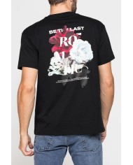 T-SHIRT GIROCOLLO OVERSIZE FIT IN JERSEY DI COTONE