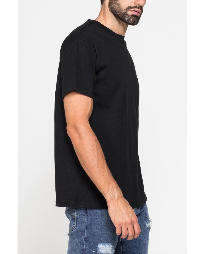 T-SHIRT GIROCOLLO OVERSIZE FIT IN JERSEY DI COTONE