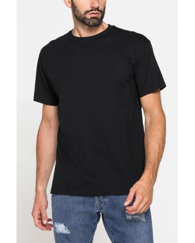 T-SHIRT GIROCOLLO OVERSIZE FIT IN JERSEY DI COTONE