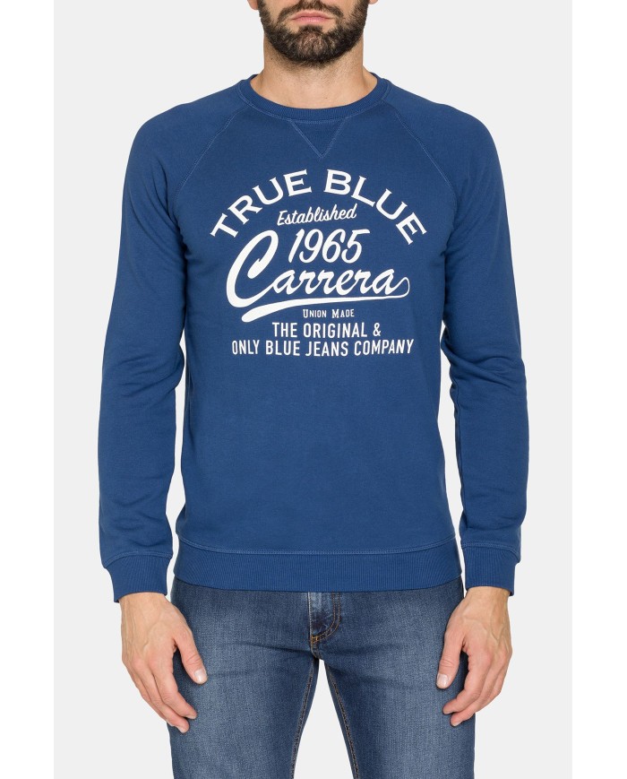 FELPA GIROCOLLO LEGGERA CON MANICHE RAGLAN