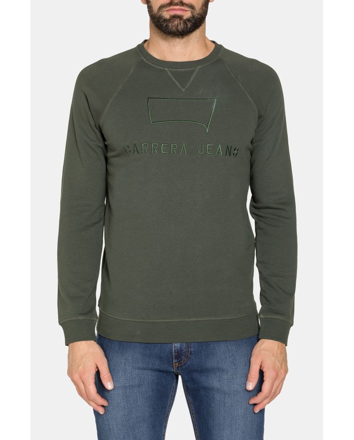 FELPA GIROCOLLO LEGGERA CON MANICHE RAGLAN