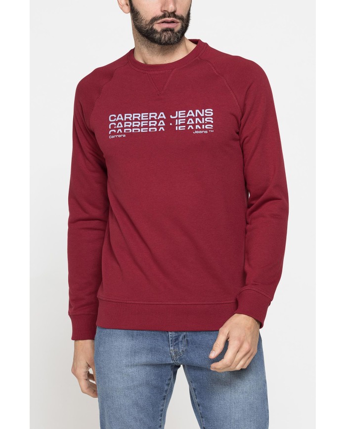 FELPA GIROCOLLO LEGGERA CON MANICHE RAGLAN