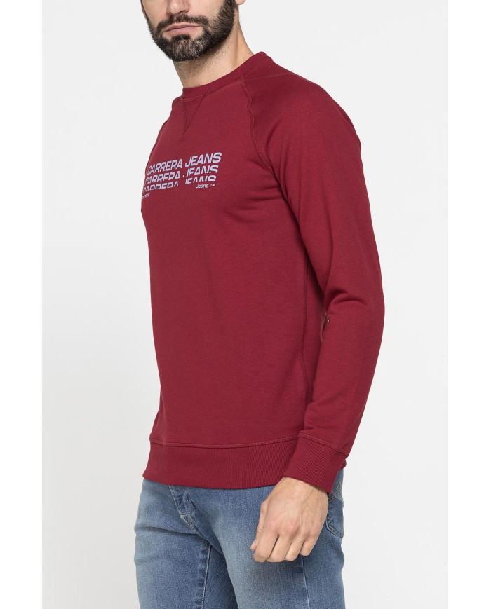 FELPA GIROCOLLO LEGGERA CON MANICHE RAGLAN