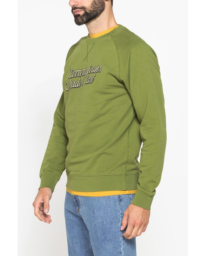 FELPA GIROCOLLO LEGGERA CON MANICHE RAGLAN