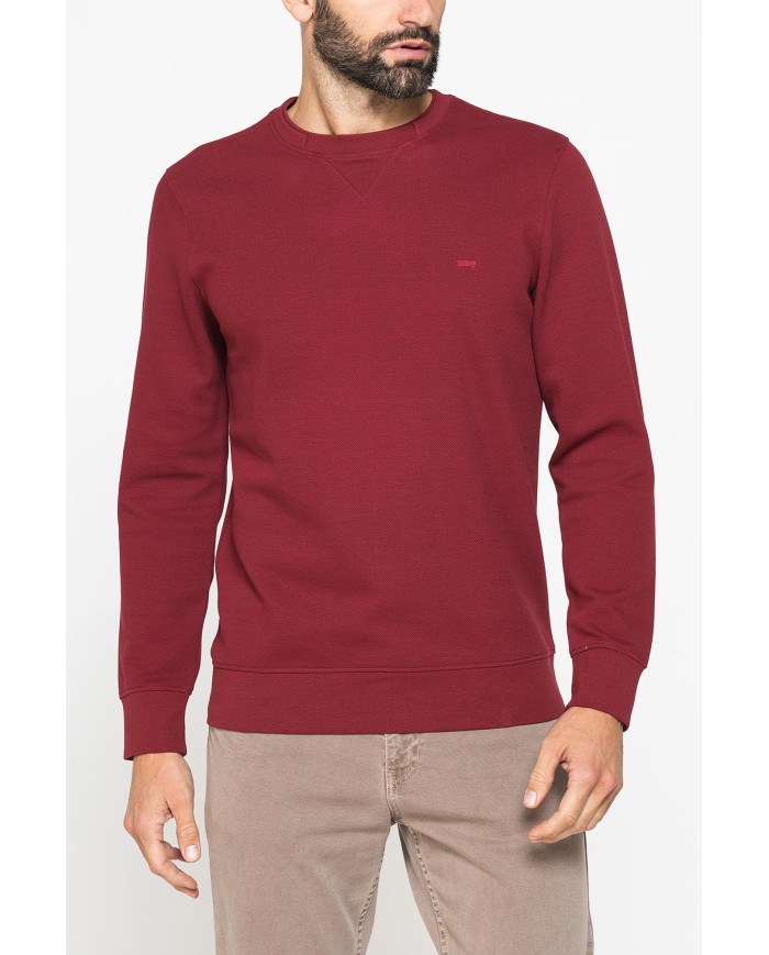 FELPA CASUAL GIROCOLLO IN PIQUET DA UOMO