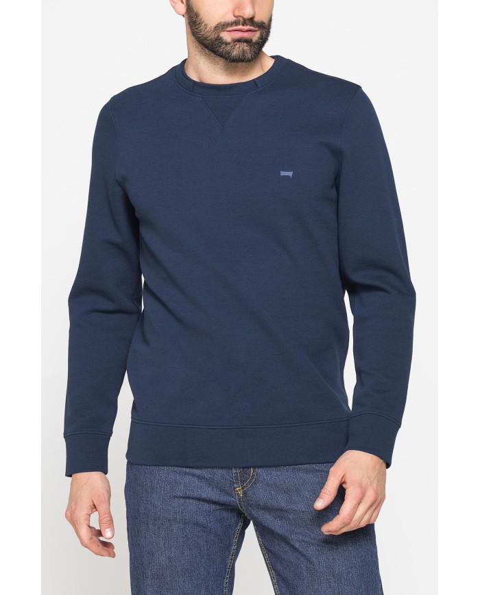 FELPA CASUAL GIROCOLLO IN PIQUET DA UOMO