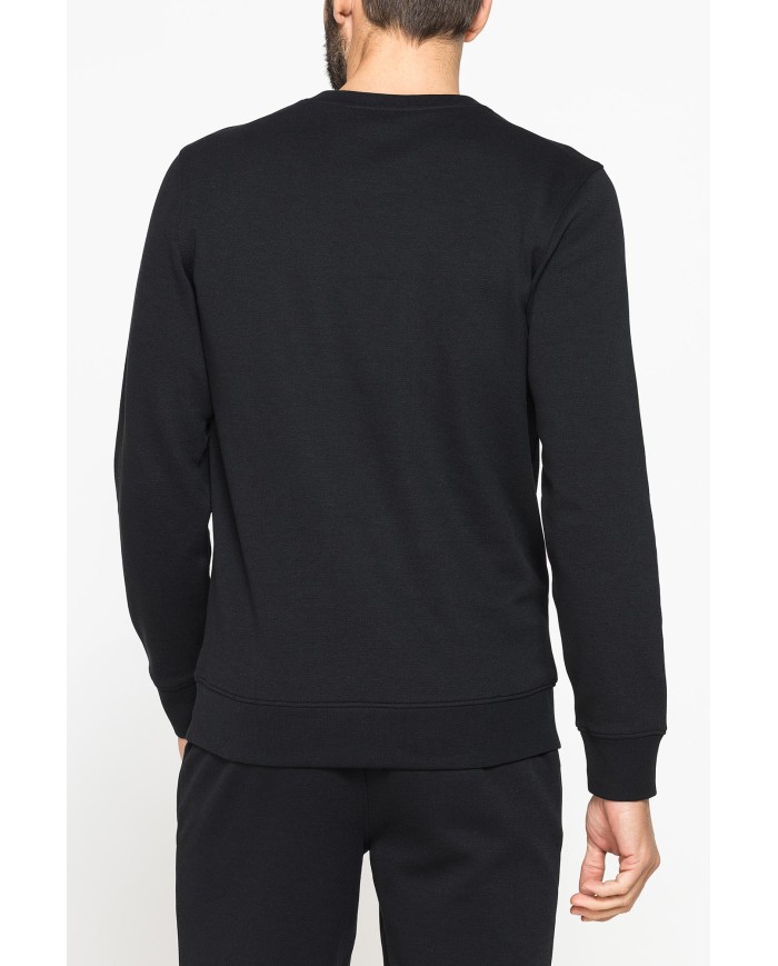 FELPA CASUAL GIROCOLLO IN PIQUET DA UOMO