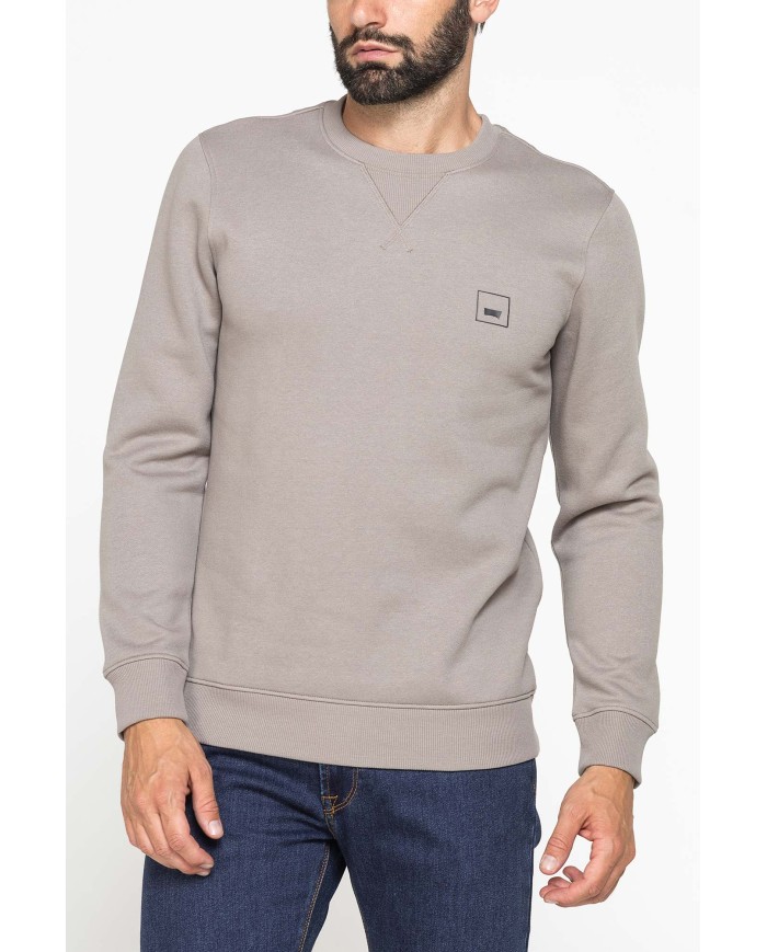 FELPA GIROCOLLO TINTA UNITA CON INTERNO FELPATO