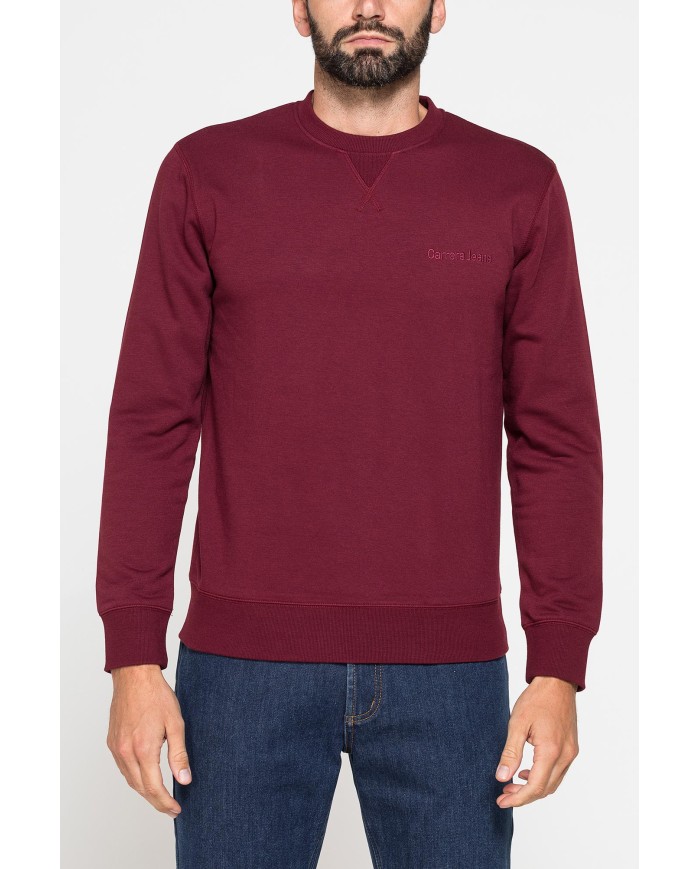 FELPA GIROCOLLO TINTA UNITA CON INTERNO FELPATO