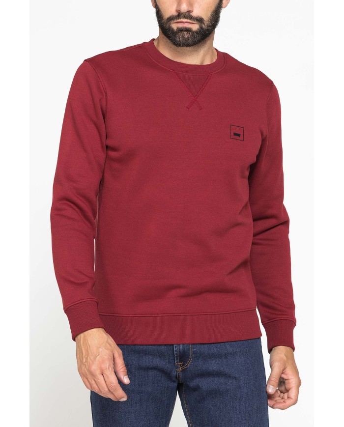 FELPA GIROCOLLO TINTA UNITA CON INTERNO FELPATO