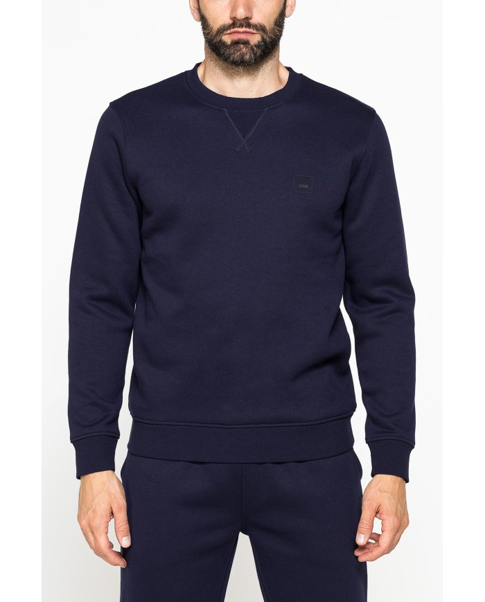 FELPA GIROCOLLO TINTA UNITA CON INTERNO FELPATO