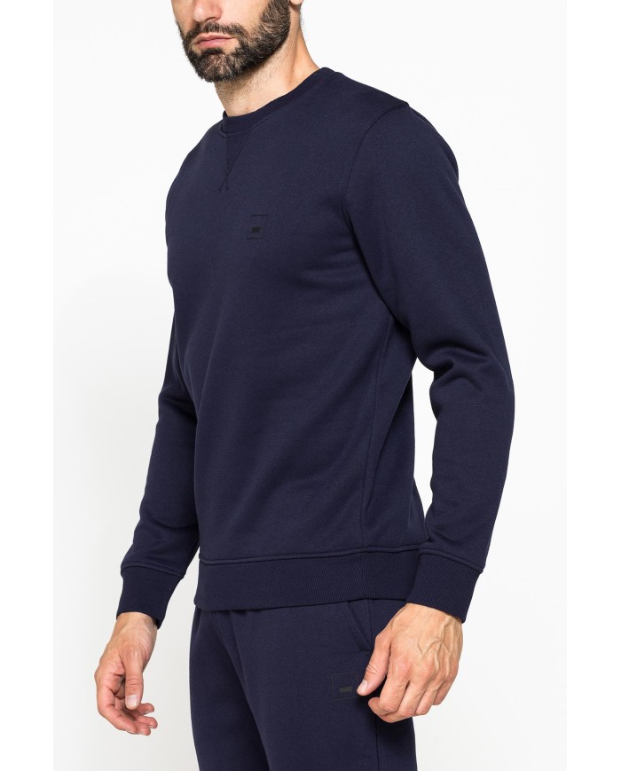 FELPA GIROCOLLO TINTA UNITA CON INTERNO FELPATO