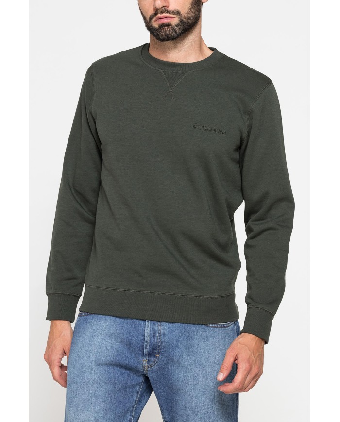 FELPA GIROCOLLO TINTA UNITA CON INTERNO FELPATO