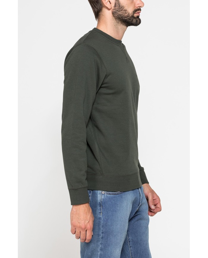 FELPA GIROCOLLO TINTA UNITA CON INTERNO FELPATO