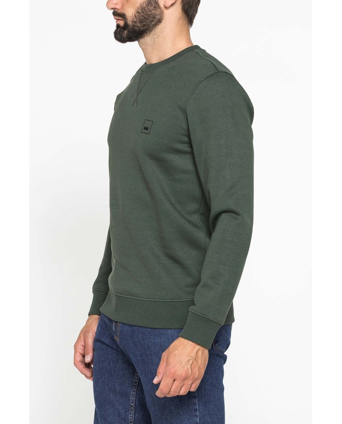 FELPA GIROCOLLO TINTA UNITA CON INTERNO FELPATO