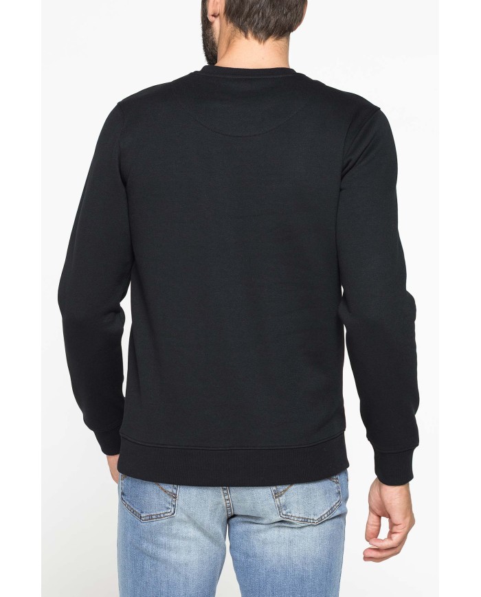 FELPA GIROCOLLO TINTA UNITA CON INTERNO FELPATO