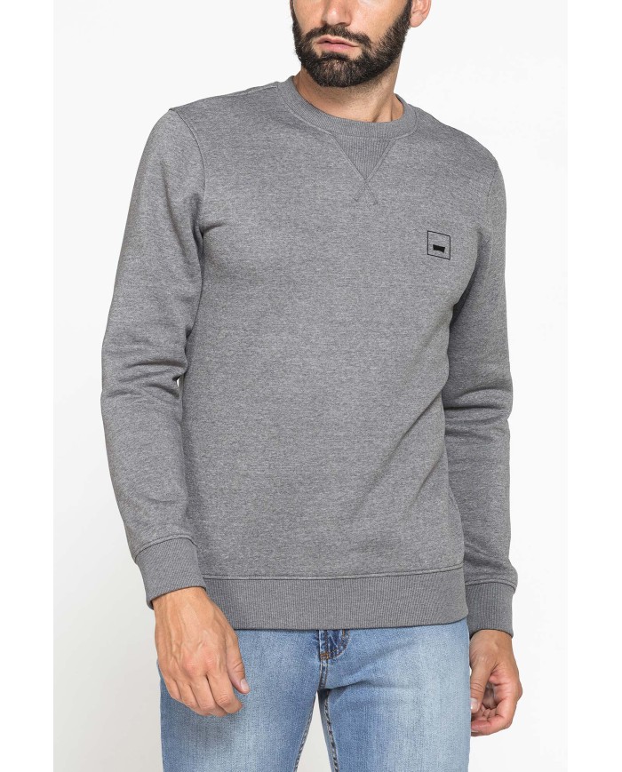 FELPA GIROCOLLO TINTA UNITA CON INTERNO FELPATO