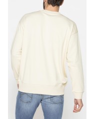 FELPA LEGGERA GIROCOLLO MANICA LUNGA VESTIBILITA' OVER  CON  STAMPA