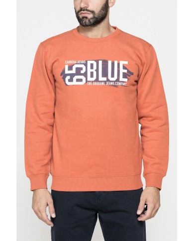 GIROCOLLO  MANICA LUNGA DI FELPA IN MISTO COTONE FELPATA