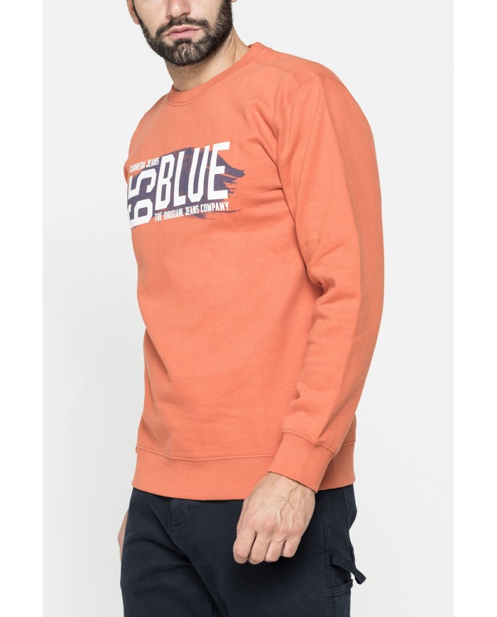 GIROCOLLO  MANICA LUNGA DI FELPA IN MISTO COTONE FELPATA