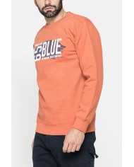 GIROCOLLO  MANICA LUNGA DI FELPA IN MISTO COTONE FELPATA