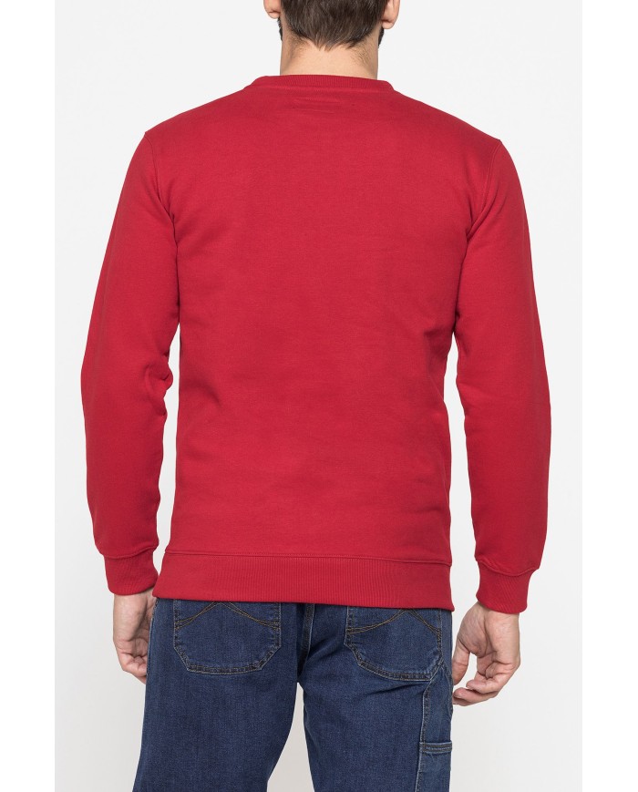 GIROCOLLO  MANICA LUNGA DI FELPA IN MISTO COTONE FELPATA