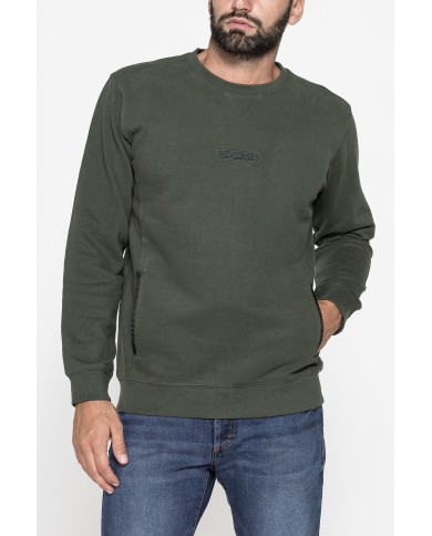 GIROCOLLO  MANICA LUNGA DI FELPA IN MISTO COTONE FELPATA