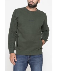 GIROCOLLO  MANICA LUNGA DI FELPA IN MISTO COTONE FELPATA