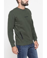 GIROCOLLO  MANICA LUNGA DI FELPA IN MISTO COTONE FELPATA