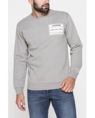 GIROCOLLO  MANICA LUNGA DI FELPA IN MISTO COTONE FELPATA