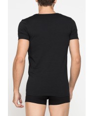 CONFEZIONE DA 2 T-SHIRT IN COTONE ORGANICO CON SCOLLO A V