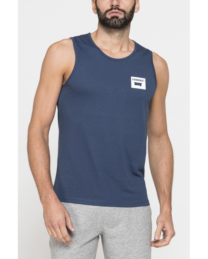 CANOTTA ESTIVA IN JERSEY LEGGERO CON STAMPA