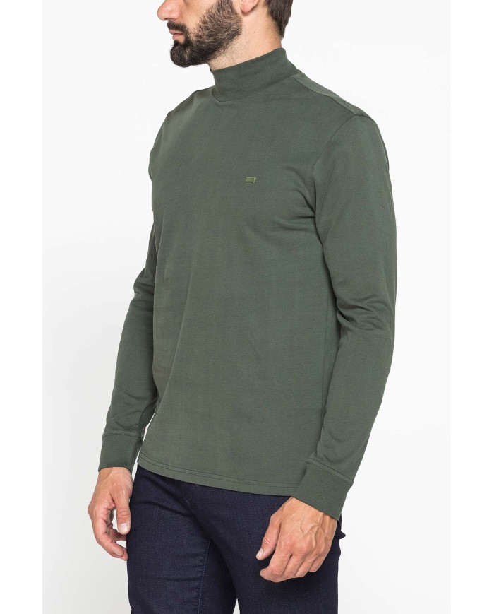 MAGLIA MANICA LUNGA CON COLLO ALTO A LUPETTO