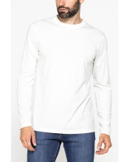 LONG SLEEVE T-SHIRT CON COLLO TONDO E RICAMO LOGO