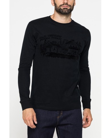 MAGLIETTA A MANICA LUNGA IN COTONE PESANTE