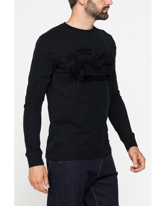 MAGLIETTA A MANICA LUNGA IN COTONE PESANTE