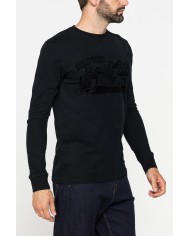 MAGLIETTA A MANICA LUNGA IN COTONE PESANTE