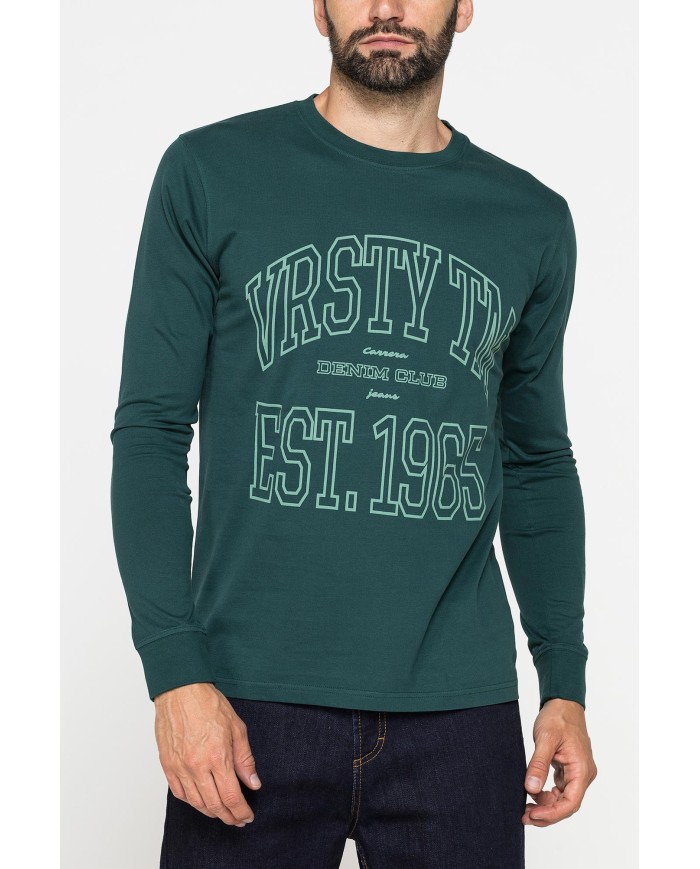 MAGLIETTA A MANICA LUNGA IN COTONE PESANTE