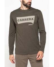 LONG SLEEVE T-SHIRT CON COLLO TONDO E STAMPA LOGO