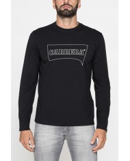 LONG SLEEVE T-SHIRT CON COLLO TONDO E STAMPA LOGO