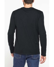 LONG SLEEVE T-SHIRT CON COLLO TONDO E STAMPA LOGO