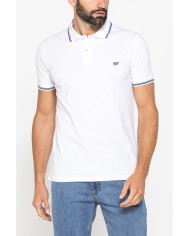 POLO IN PIQUET DI COTONE CON TIPPING A CONTRASTO POLO IN PIQUET DI COTONE CON TIPPING A CONTRASTO
