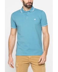POLO IN PIQUET DI COTONE CON TIPPING A CONTRASTO POLO IN PIQUET DI COTONE CON TIPPING A CONTRASTO