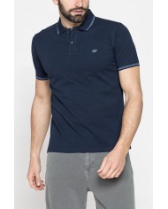 POLO IN PIQUET DI COTONE CON TIPPING A CONTRASTO POLO IN PIQUET DI COTONE CON TIPPING A CONTRASTO