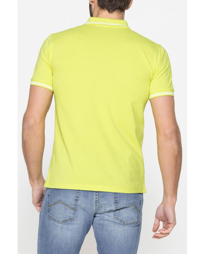 POLO IN PIQUET DI COTONE CON TIPPING A CONTRASTO