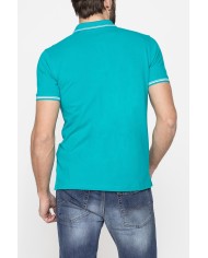 POLO IN PIQUET DI COTONE CON TIPPING A CONTRASTO POLO IN PIQUET DI COTONE CON TIPPING A CONTRASTO