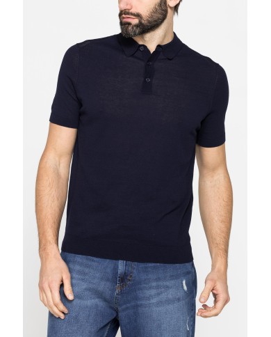 POLO 2 BOTTONI DA UOMO IN CREPE DI COTONE