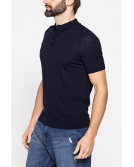 POLO 2 BOTTONI DA UOMO IN CREPE DI COTONE