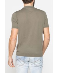 POLO 2 BOTTONI DA UOMO IN CREPE DI COTONE